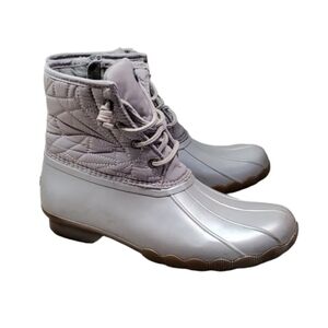 Sperry Womens Seacycled saltwater Duck Rubber Waterproof Boots shoes sz 6M